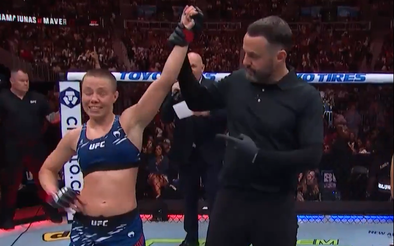 Rose Namajunas vence no UFC Atlanta (reprodução UFC)