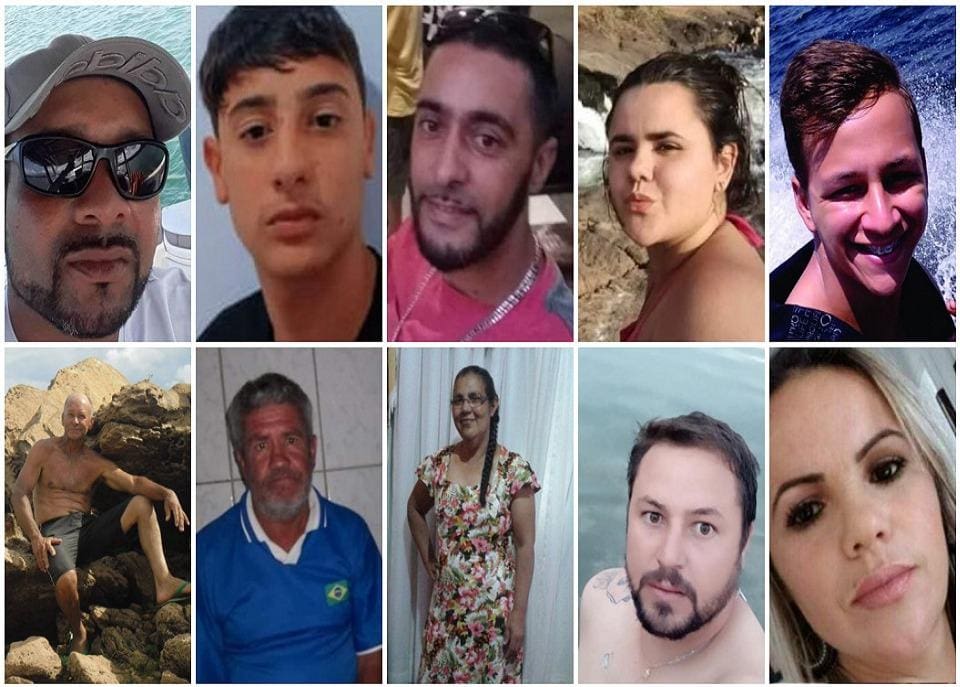 Vítimas estavam todas na mesma embarcação