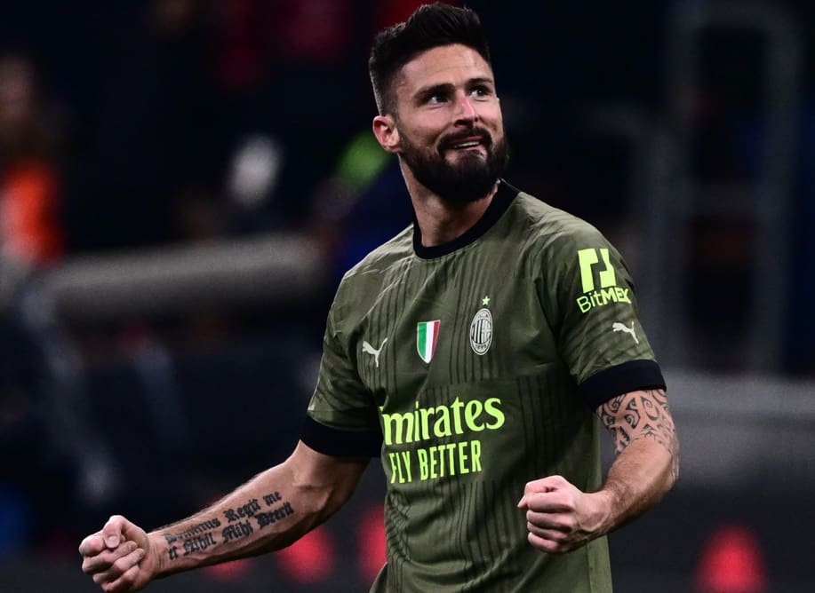 Giroud, que atuou pelo Milan, vai se aposentar da seleção francesa