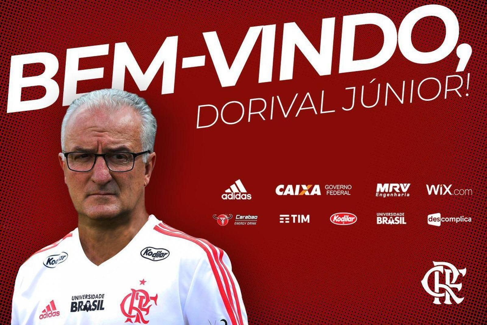 Dorival Júnior foi contratado para a sua segunda passagem pelo clube rubro-negro