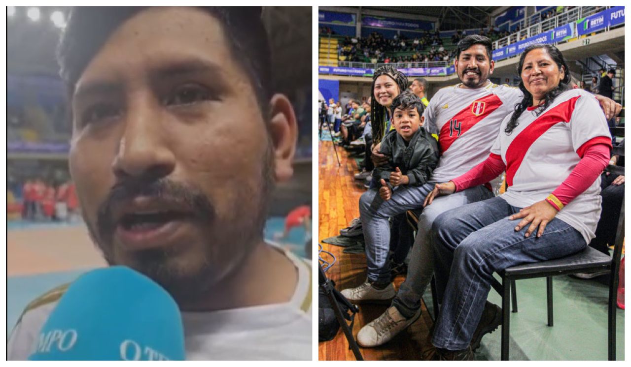 Carlos Miguel mora no Brasil há dez anos e levou família para curtir Copa América de Vôlei