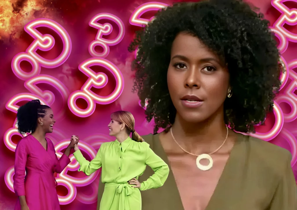 Poliana e Maju nos bastidores do Fantástico