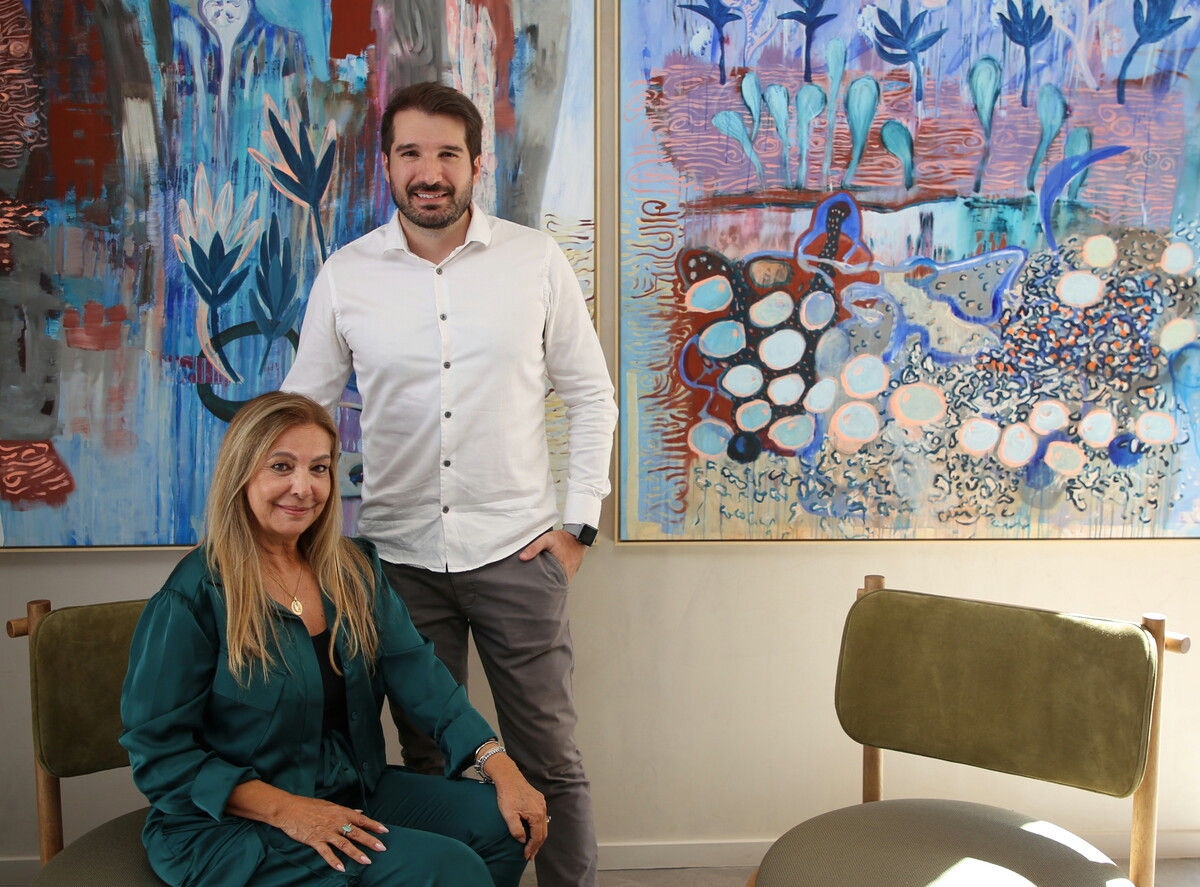 Na CASACOR Minas 2024, no Espaço 356, os arquitetos Cristina Morethson e Ângelo Coelho Filho 

