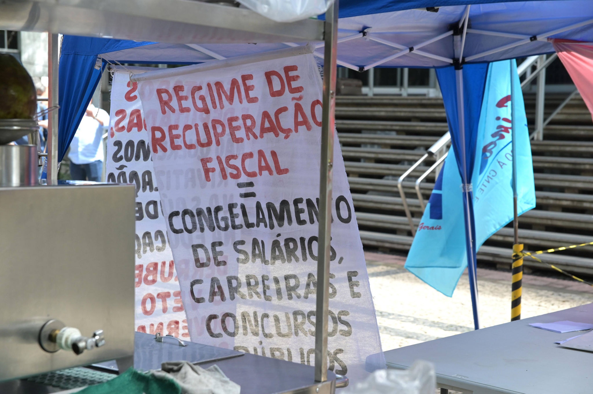 Servidores protestam contra o Regime de Recuperação Fiscal desde o início das tratativas do governo de Minas