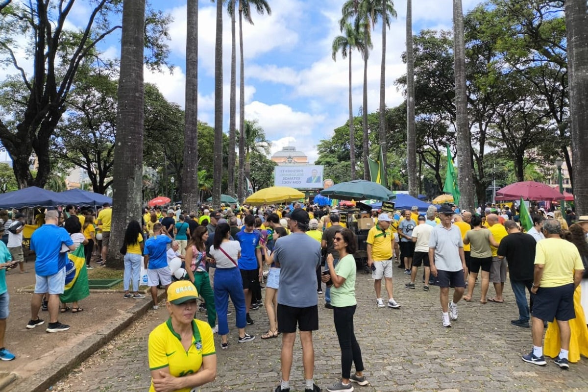Praça da Liberdade é o palco das manifestações da direita em BH