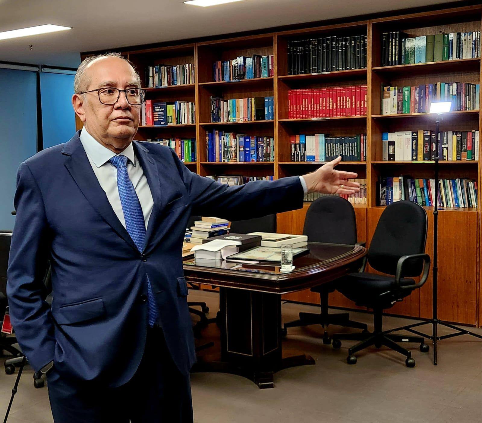 Gilmar Mendes: “Eu espero que esse processo seja julgado ainda em 2025, para que a gente talvez não tenha tumultos em 2026, quando estaremos com o ano eleitoral começando”