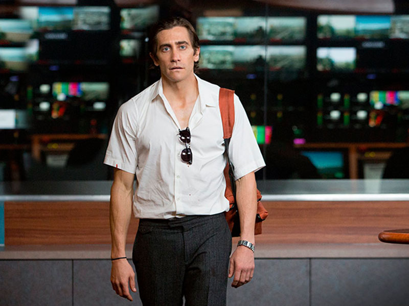 O ator Jake Gyllenhaal em 'O Abutre'