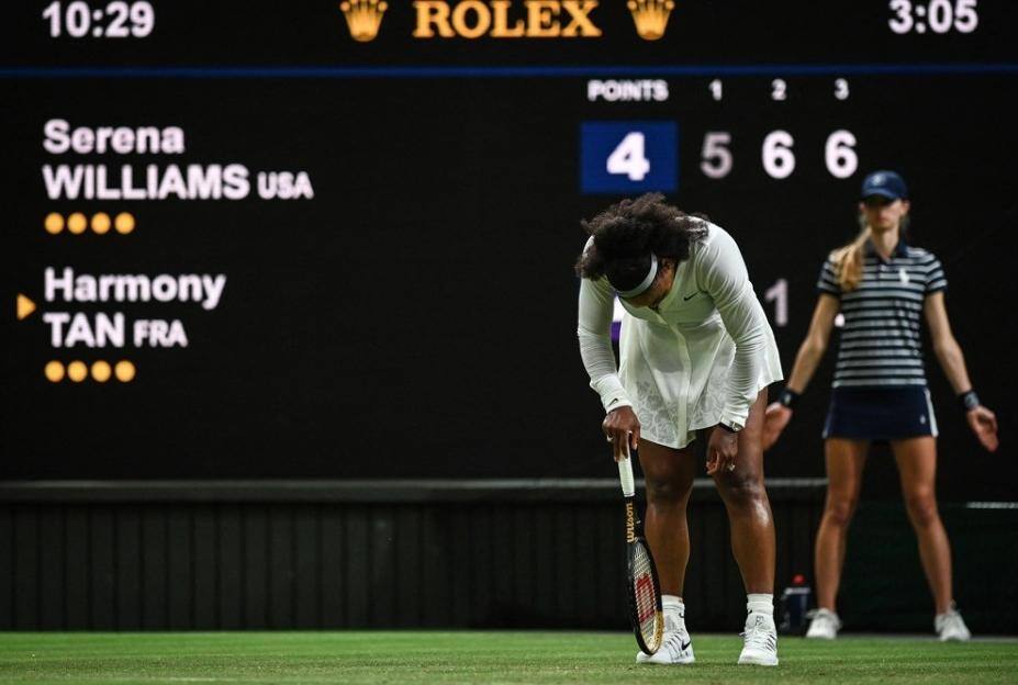 Tenista Serena Williams acabou derrotada em Wimbledon