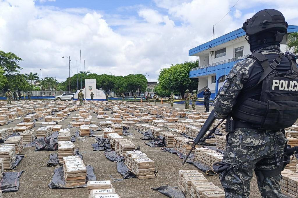 Apreensão de cocaína no Equador