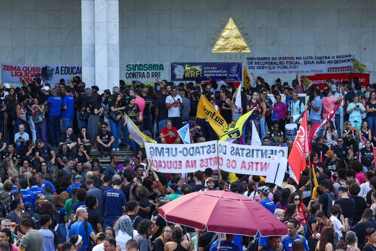 Protesto contra o RRF na ALMG