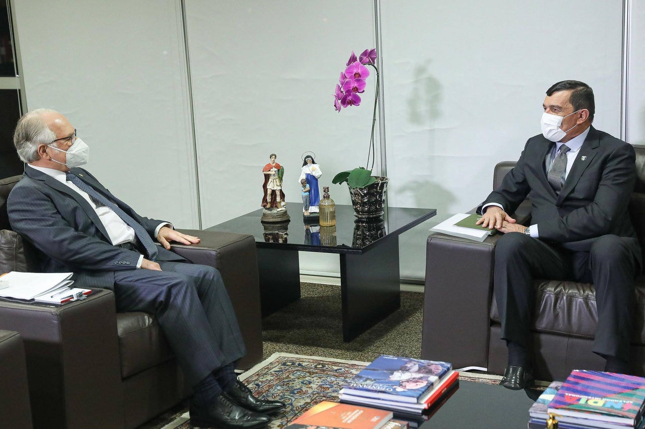 Edson Fachin recebe ministro da Defesa, General Paulo Sérgio Nogueira de Oliveira