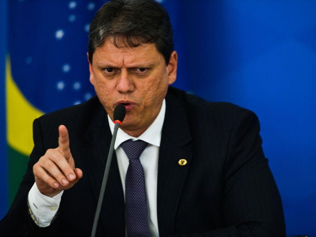 Ministro da Infraestrutura, Tarcísio Gomes de Freitas