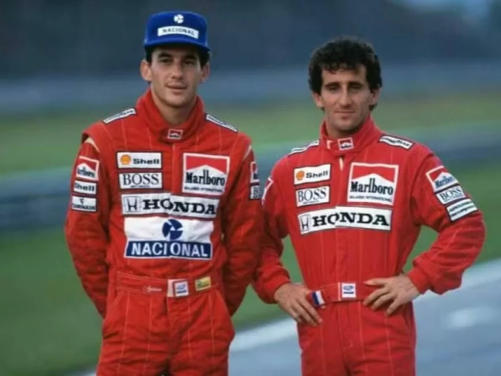 Ayrton Senna e Alain Prost