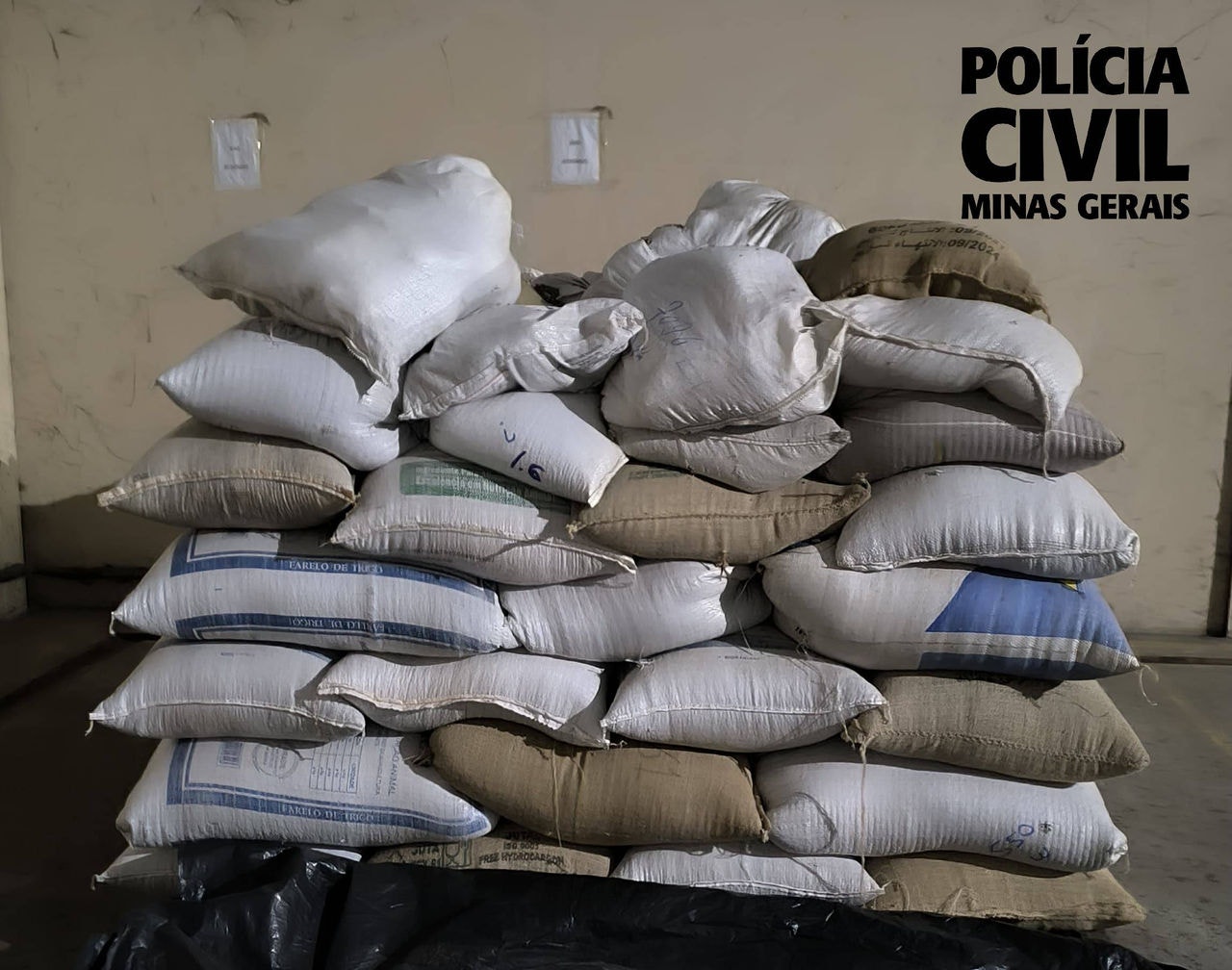 PCMG apreendeu 4,4 mil quilos de café e prendeu um quarteto em Varginha