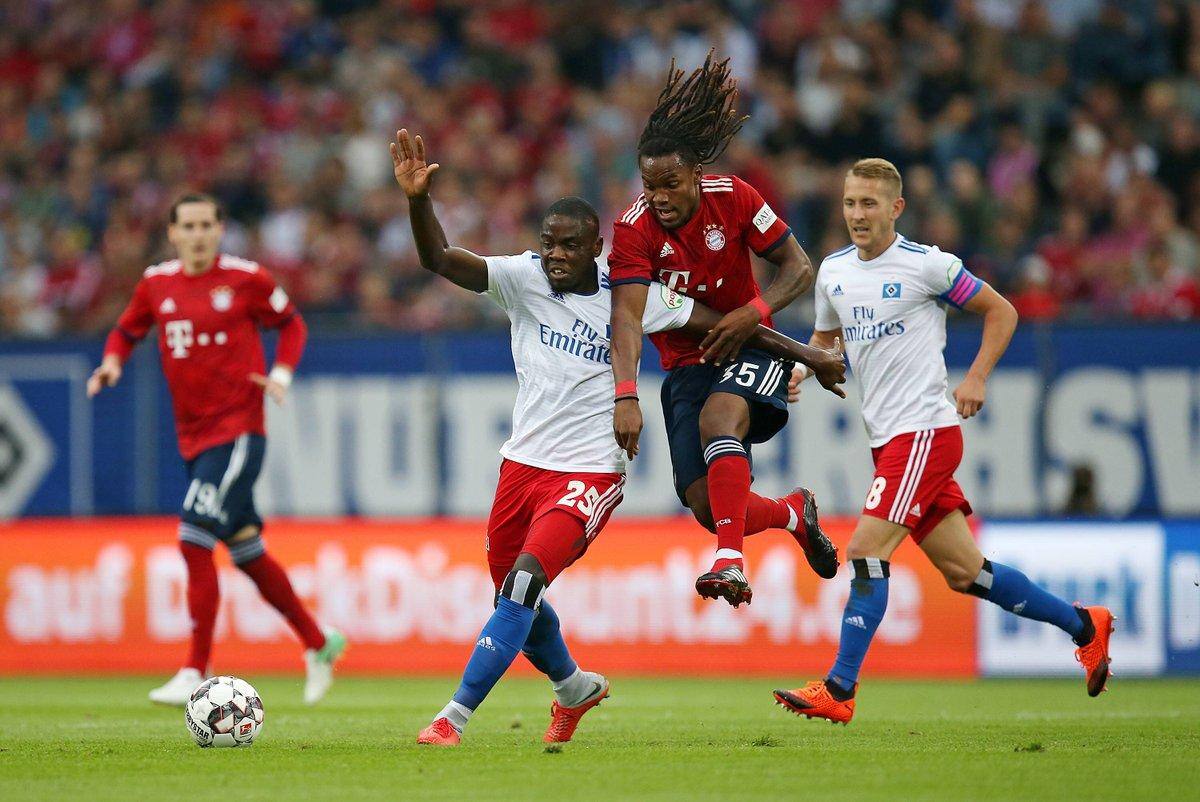 Bayern de Munique venceu o Hamburgo por 4 a 1, no Volksparkstadion, na Alemanha
