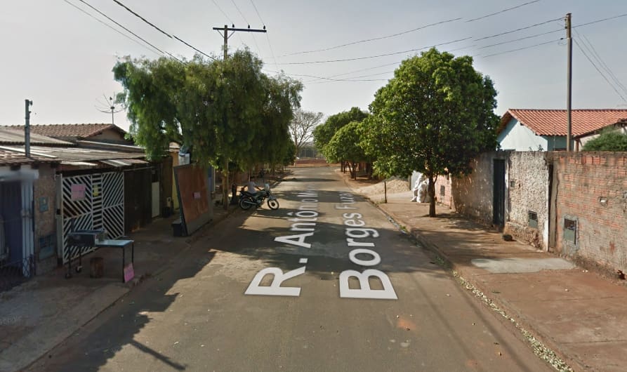 Rua onde aconteceram os crimes