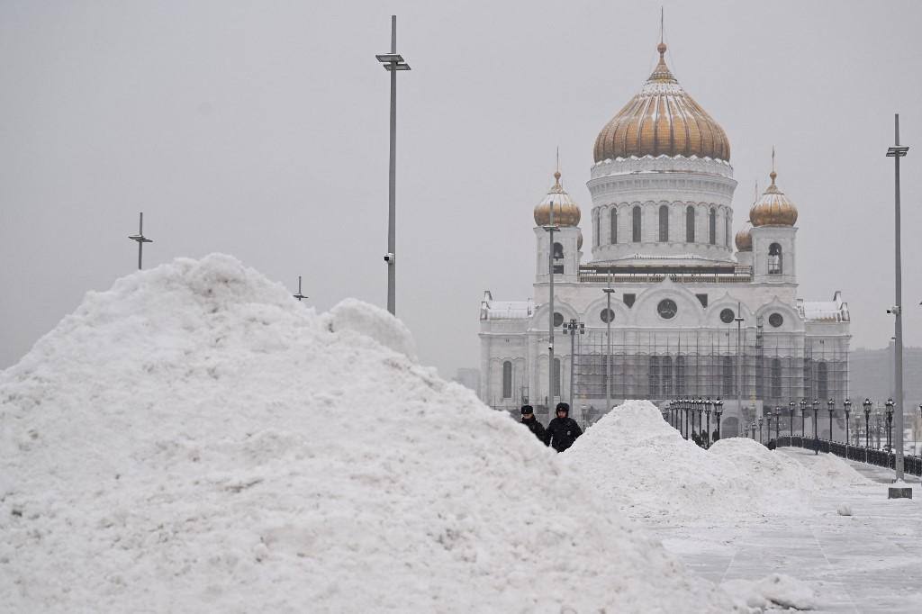 Moscou coberta de neve neste novembro