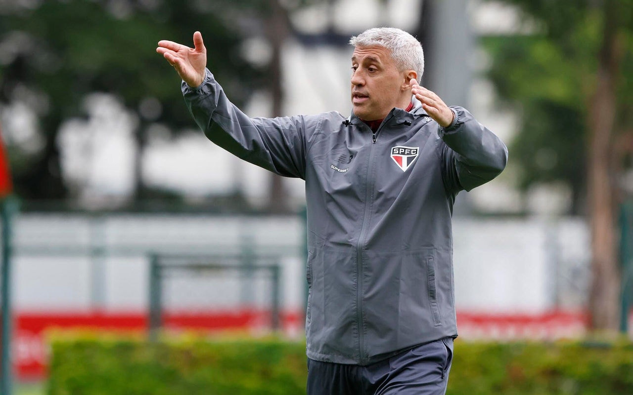 São Paulo treina no CT da Barra Funda nesta manhã (Foto: Rubens Chiri / São Paulo FC)