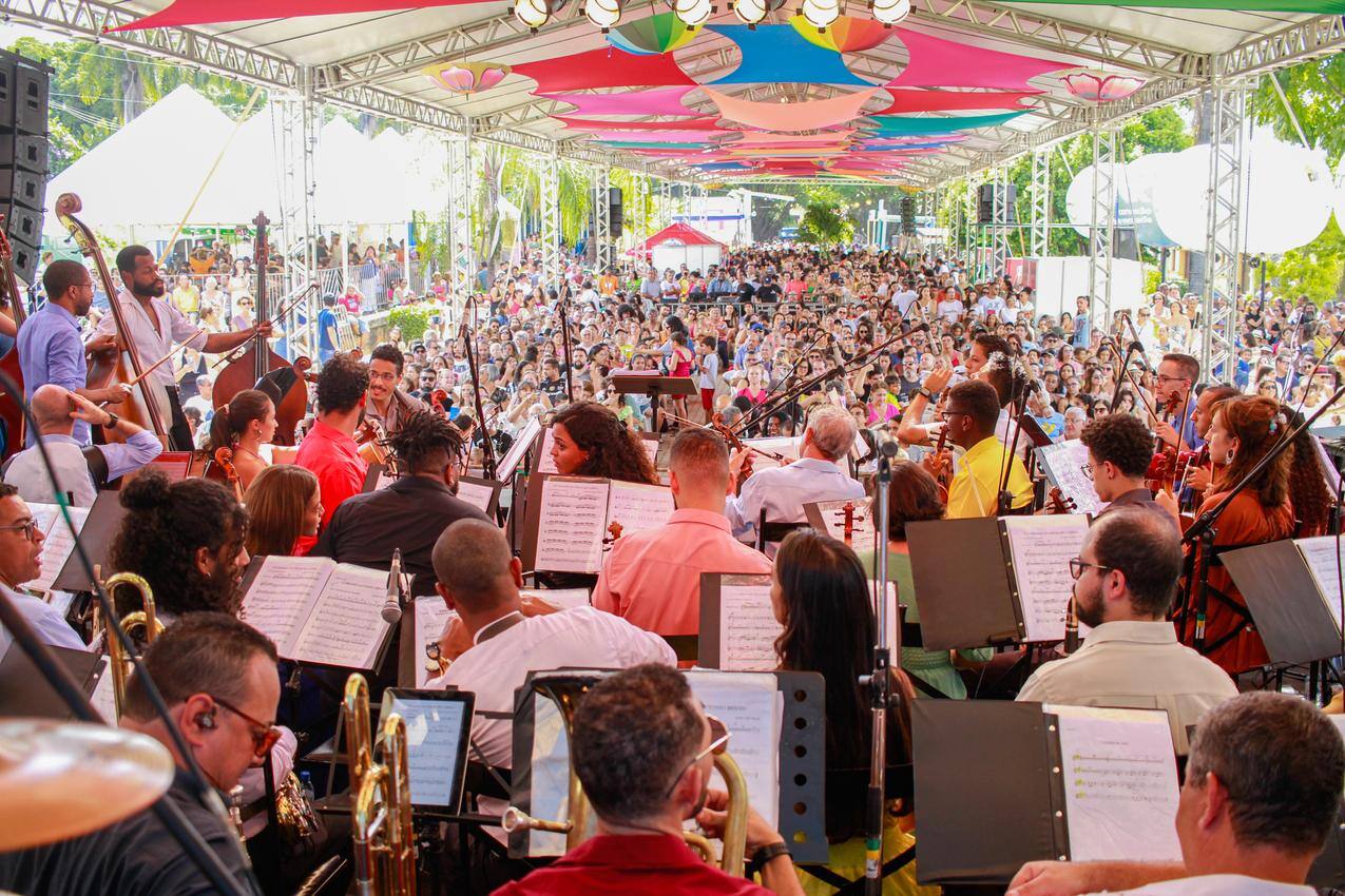 Orquestra Sinfônica Cachoeira Grande faz parte da programação do Festival de Luz