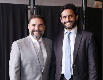 O presidente da Codemig e da Codemge, Thiago Toscano; e o vice-presidente da Codemge e fundador do Clube de Permuta, Léo Bortoletto.