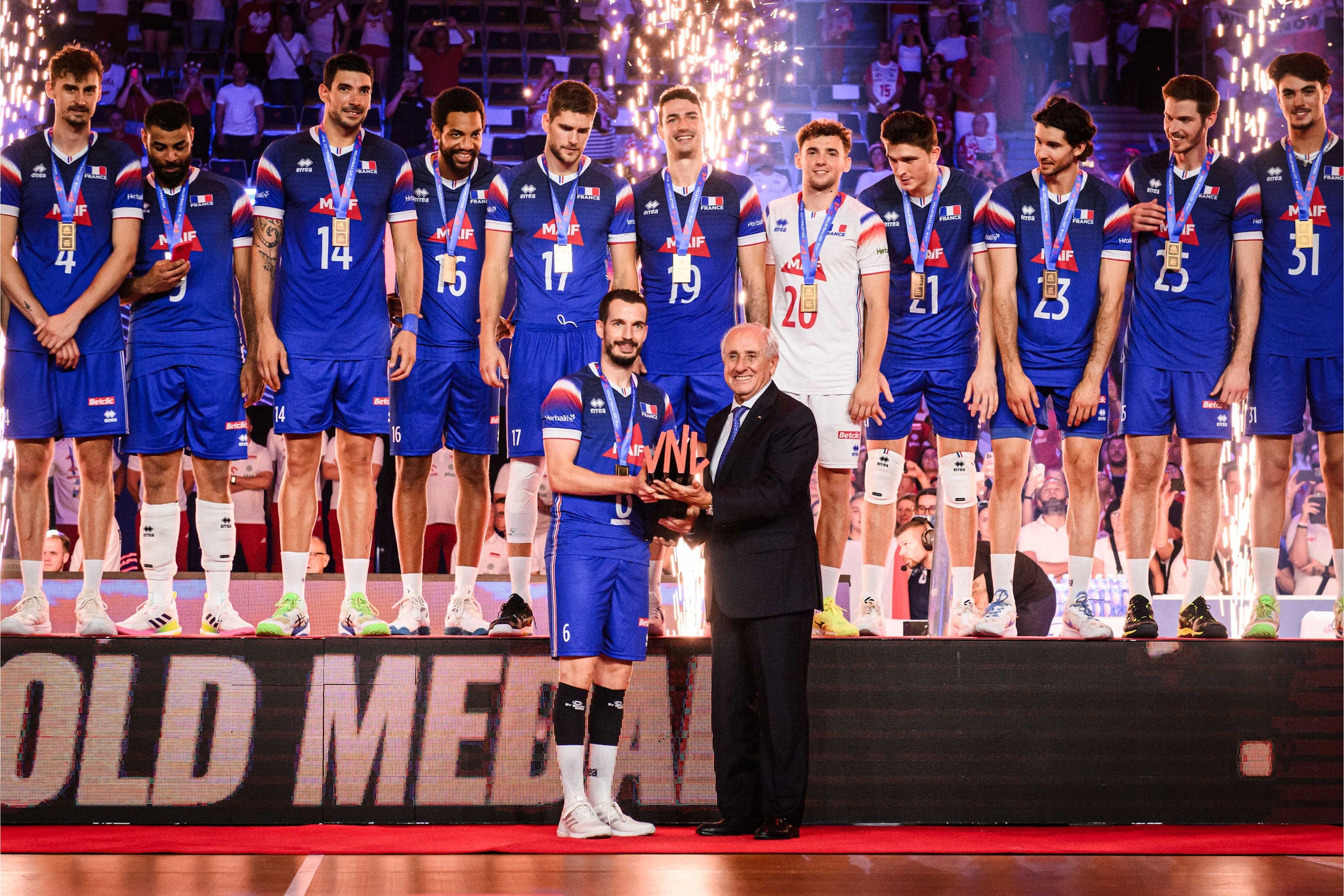 França, medalha de ouro VNL