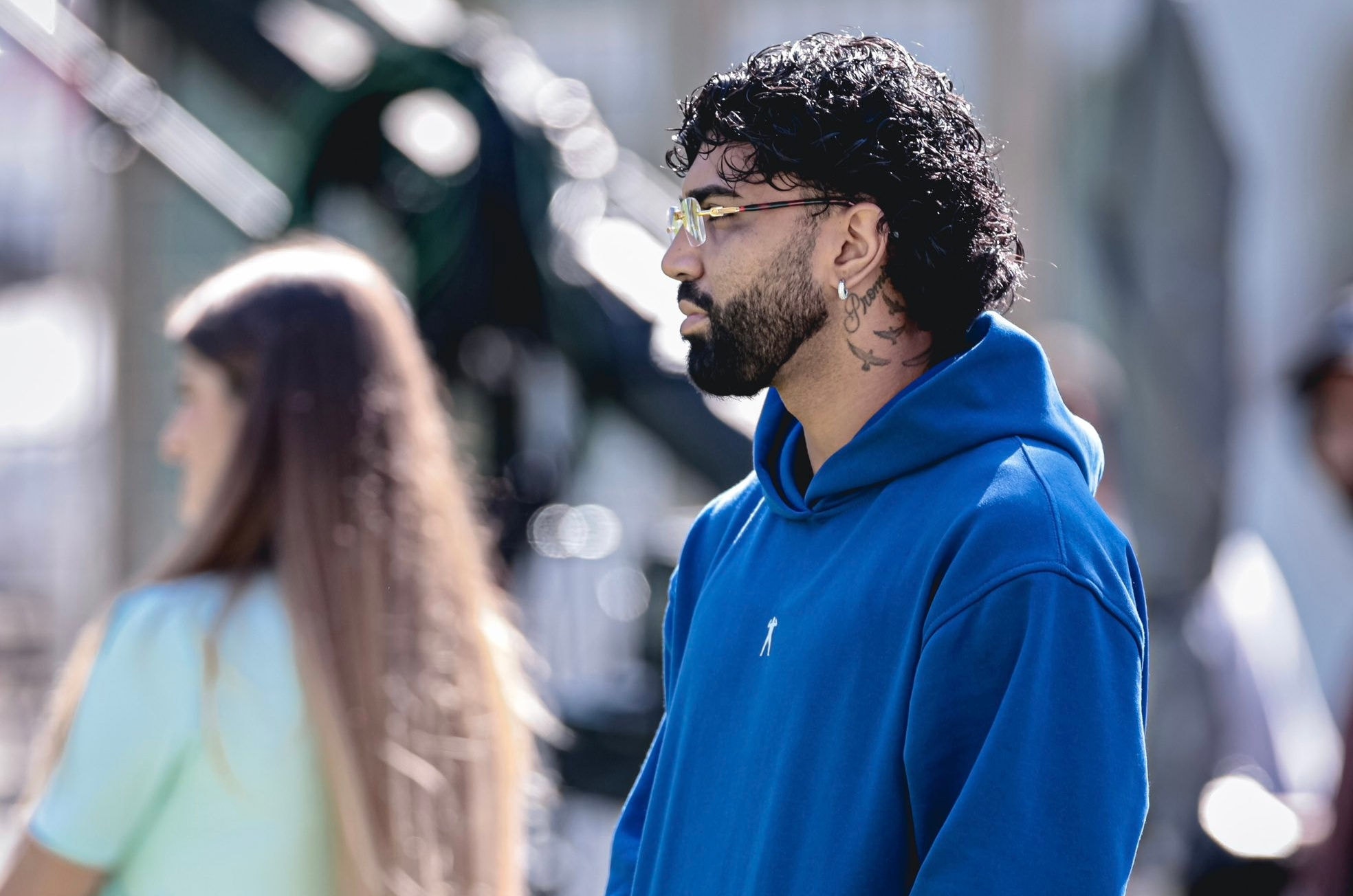 Gabigol foi ao Independência neste domingo (18/8) prestigiar as Cabulosas