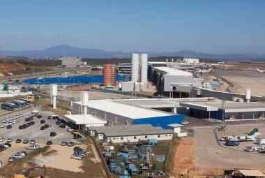 CIDADE  CONFINS , MG

Obras do Terminal 2 , para voos nacionais e internacionais , no Aeroporto Internacional de Confins , na regiao metropolitana de Belo Horizonte , em Minas Gerais