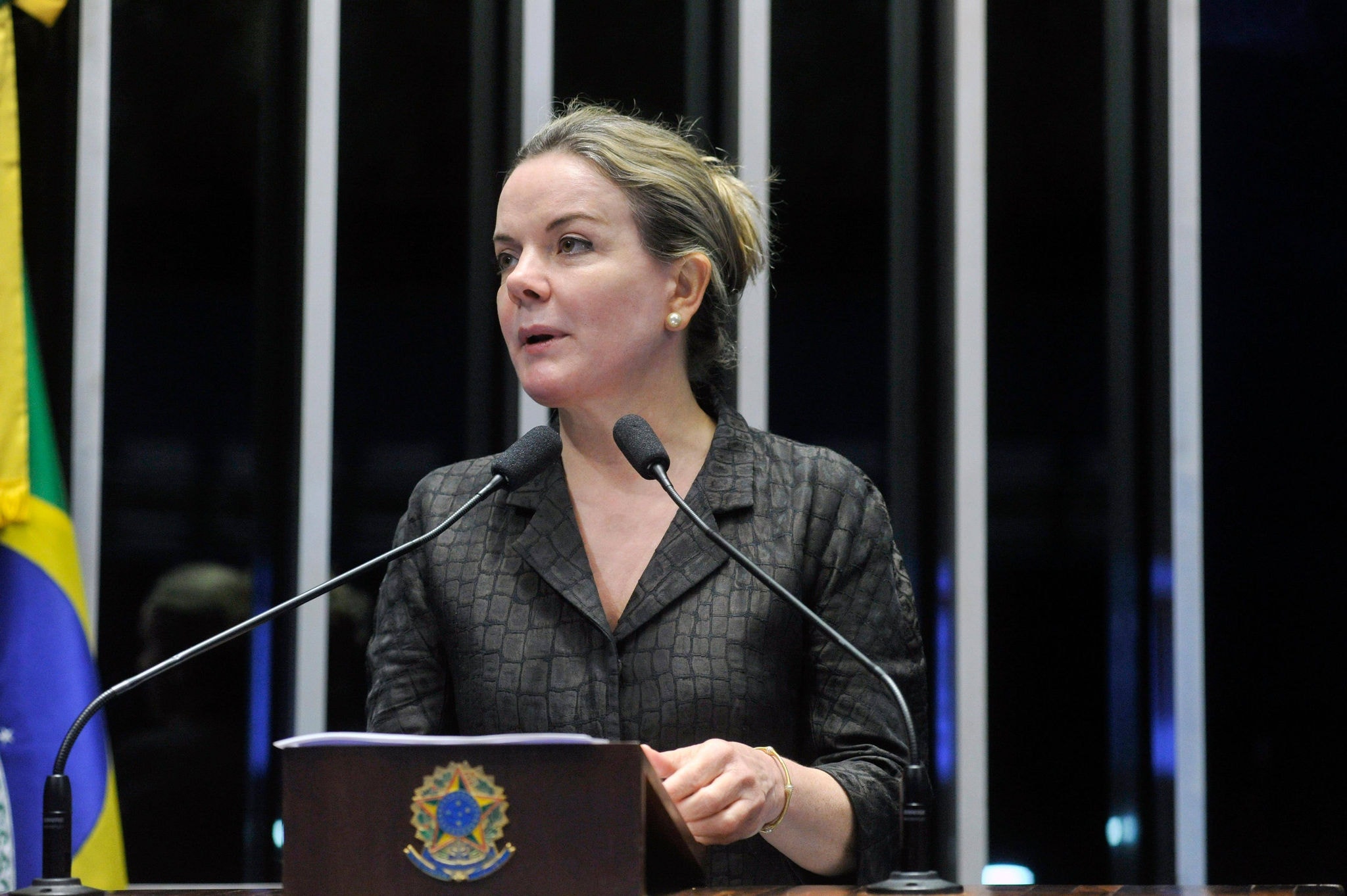Presidente nacional do PT, deputada Gleisi Hoffmann, defendeu arquivamento do projeto de lei da anistia aos condenados pelo 8 de janeiro de 2023