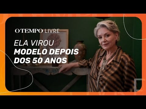 Modelo 50+, Tiza Versiani despertou o interesse de agências publicitárias quando assumiu os cabelos grisalhos