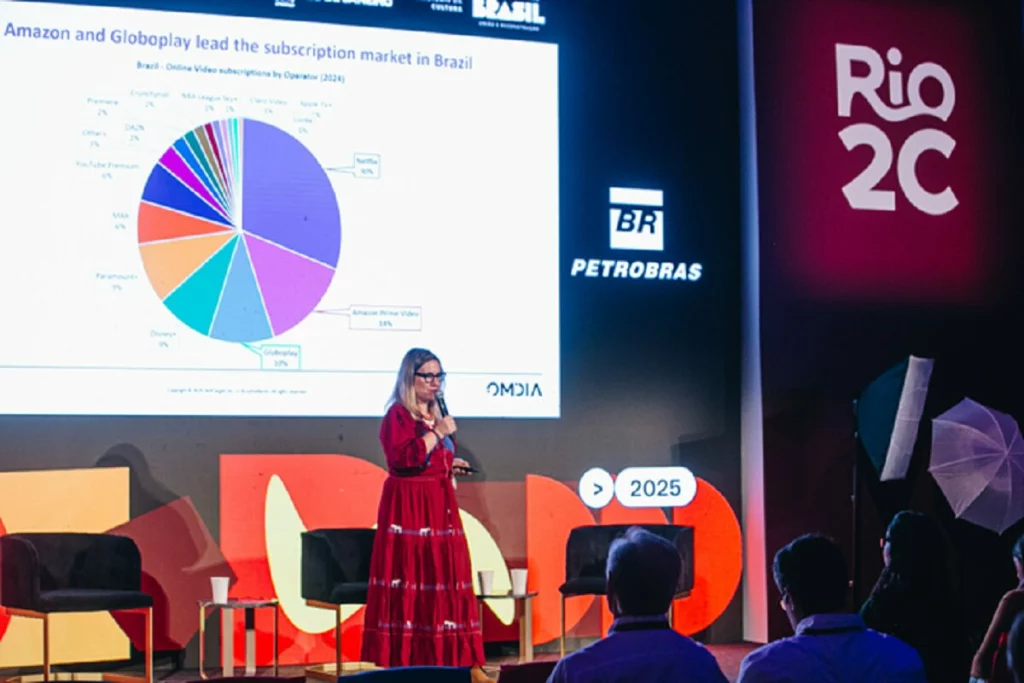 Maria Rúa Aguete em painel da Rio2C