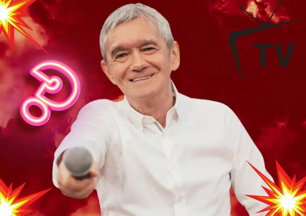 O apresentador Serginho Groisman nos bastidores do Altas Horas