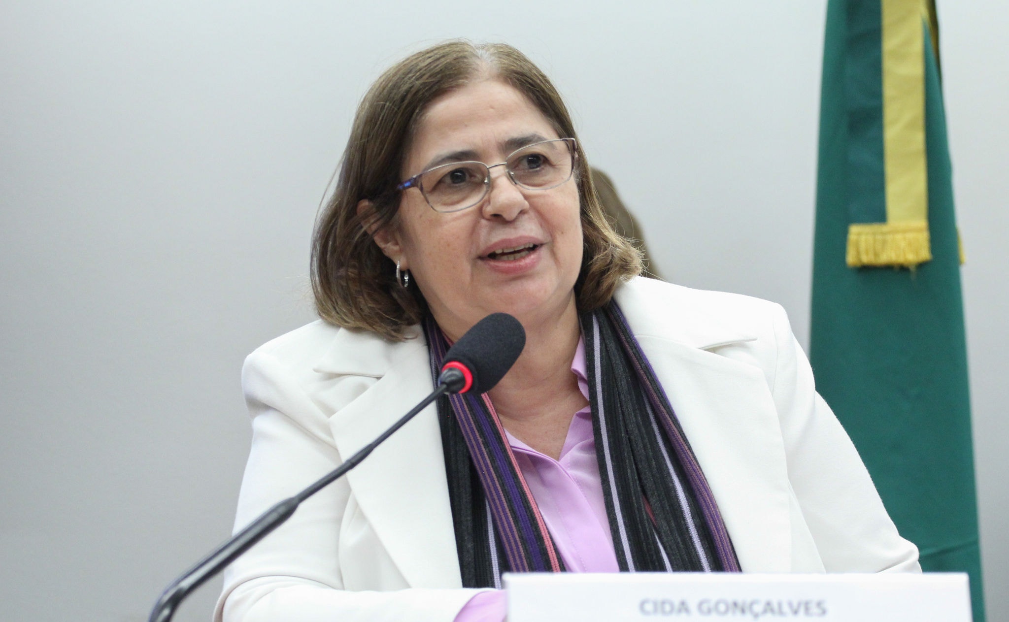 A ministra das Mulheres, Cida Gonçalves, concedeu entrevista exclusiva à reportagem de O TEMPO em Brasília
