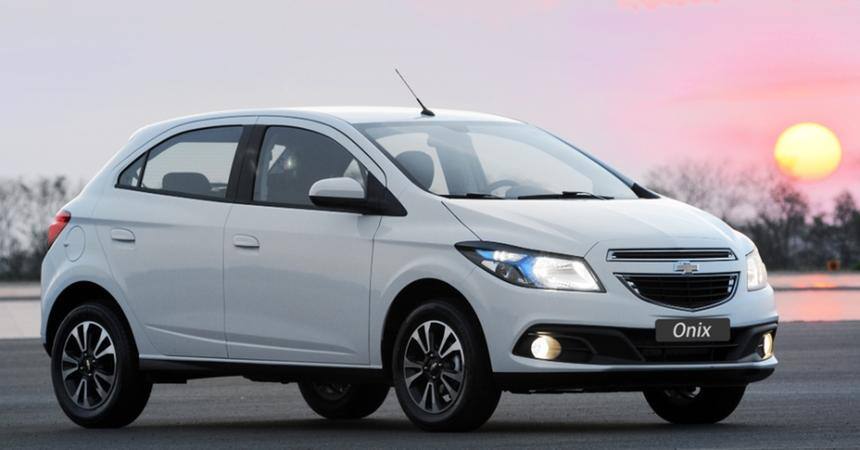 O Chevrolet Onix é o líder do ranking entre os veículos hatch usados com até 3 anos de fabricação