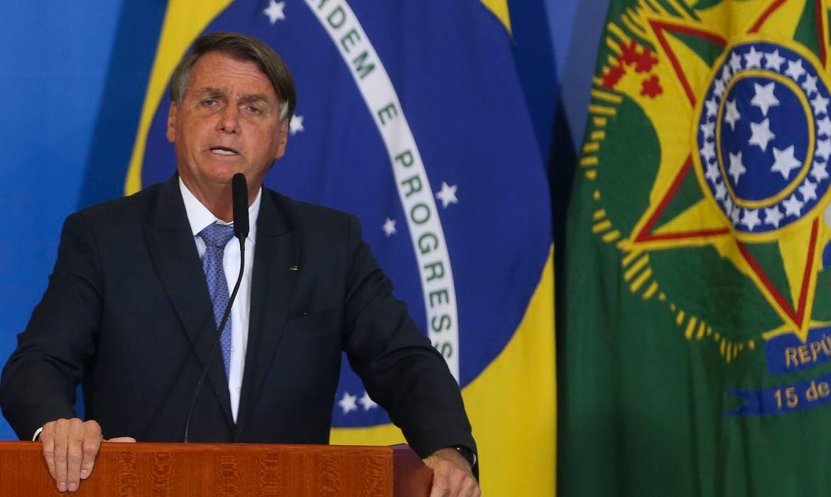 Na imagem, o presidente da República, Jair Bolsonaro (PL)