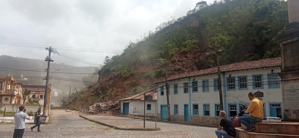 Morro da Forca desabou em Ouro Preto