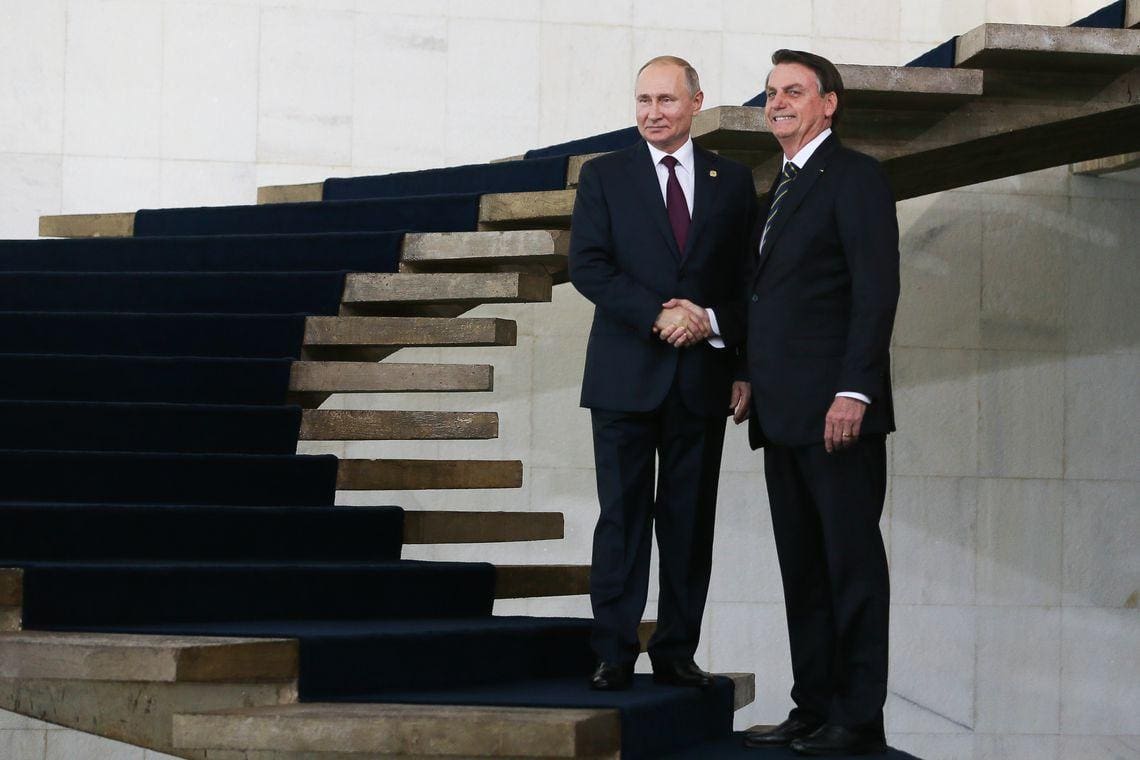 Presidente brasileiro se reuniu com Putin antes da invasão