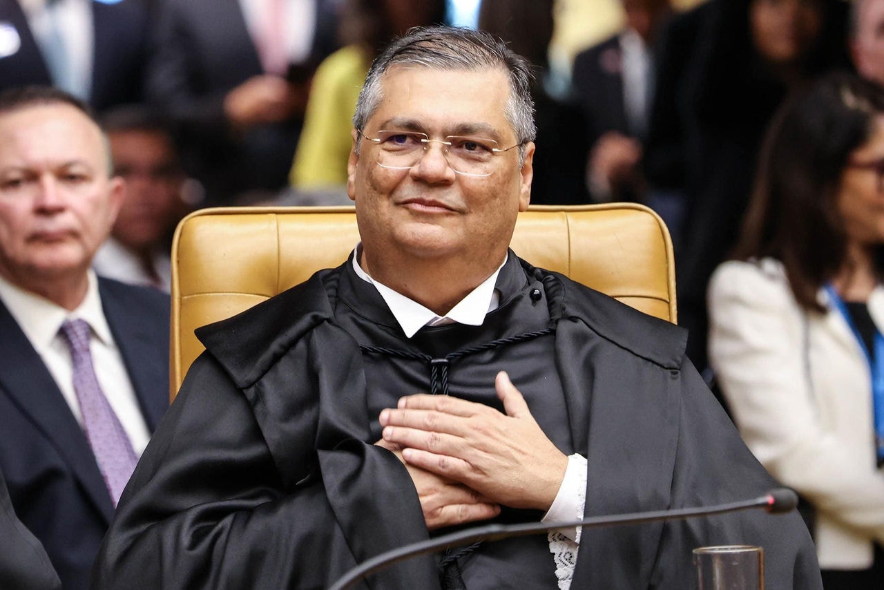 Flávio Dino em sua posse como ministro do STF, em 22 de fevereiro de 2024