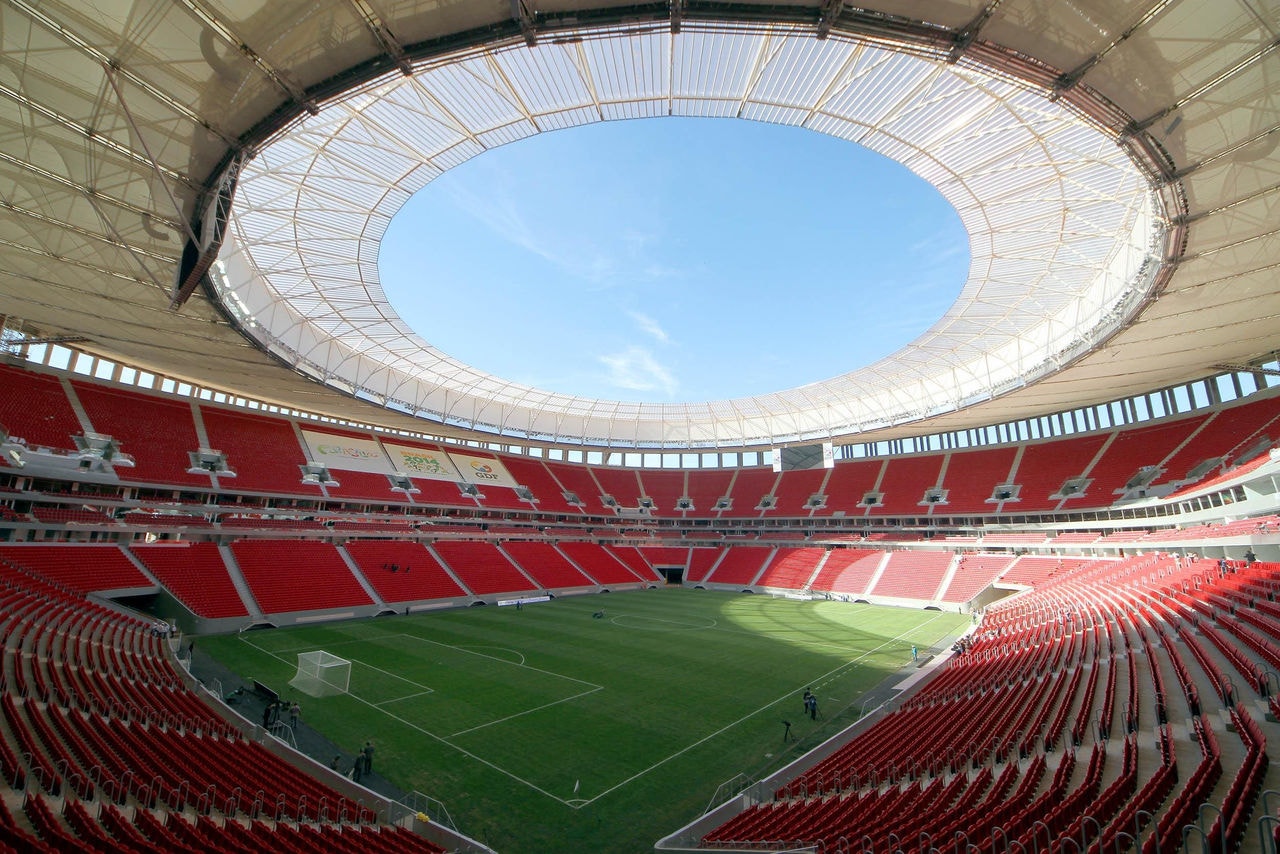 Estádio Mané Garrincha, em Brasília, recebe a partida entre Athletic e Cruzeiro pelo Campeonato Mineiro
