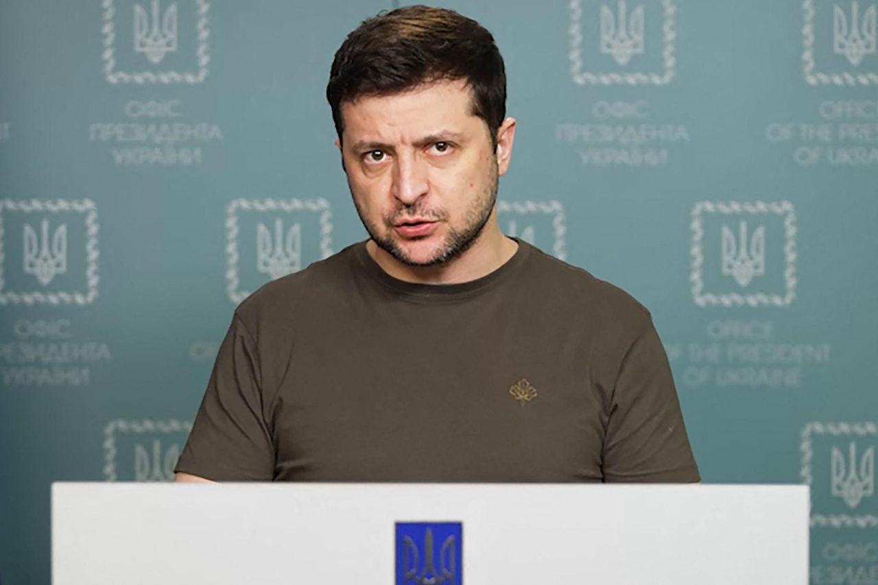 O presidente da Ucrânia, Volodymyr Zelensky, chamou a Rússia de "Estado terrorista"