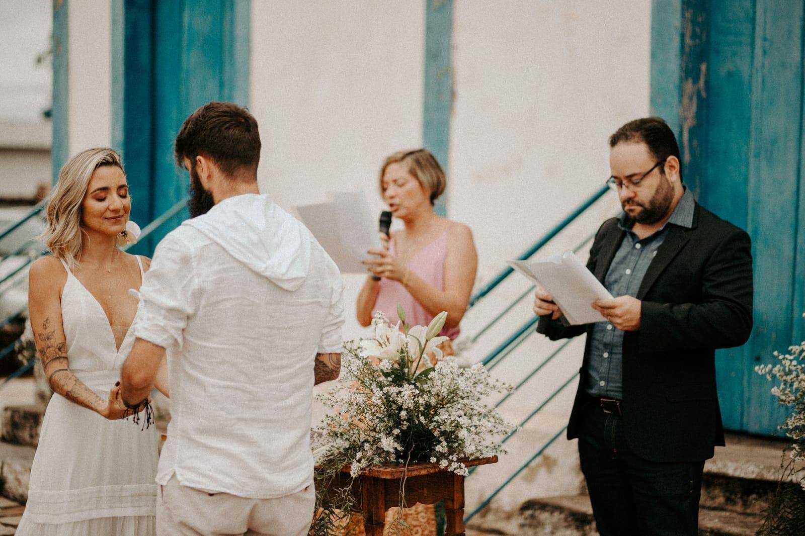 Empresária à frente da Céu de Arroz, especializada em assessoria de cerimoniais, Mila Xaves se casou com o fotógrafo Geraldo Bisneto