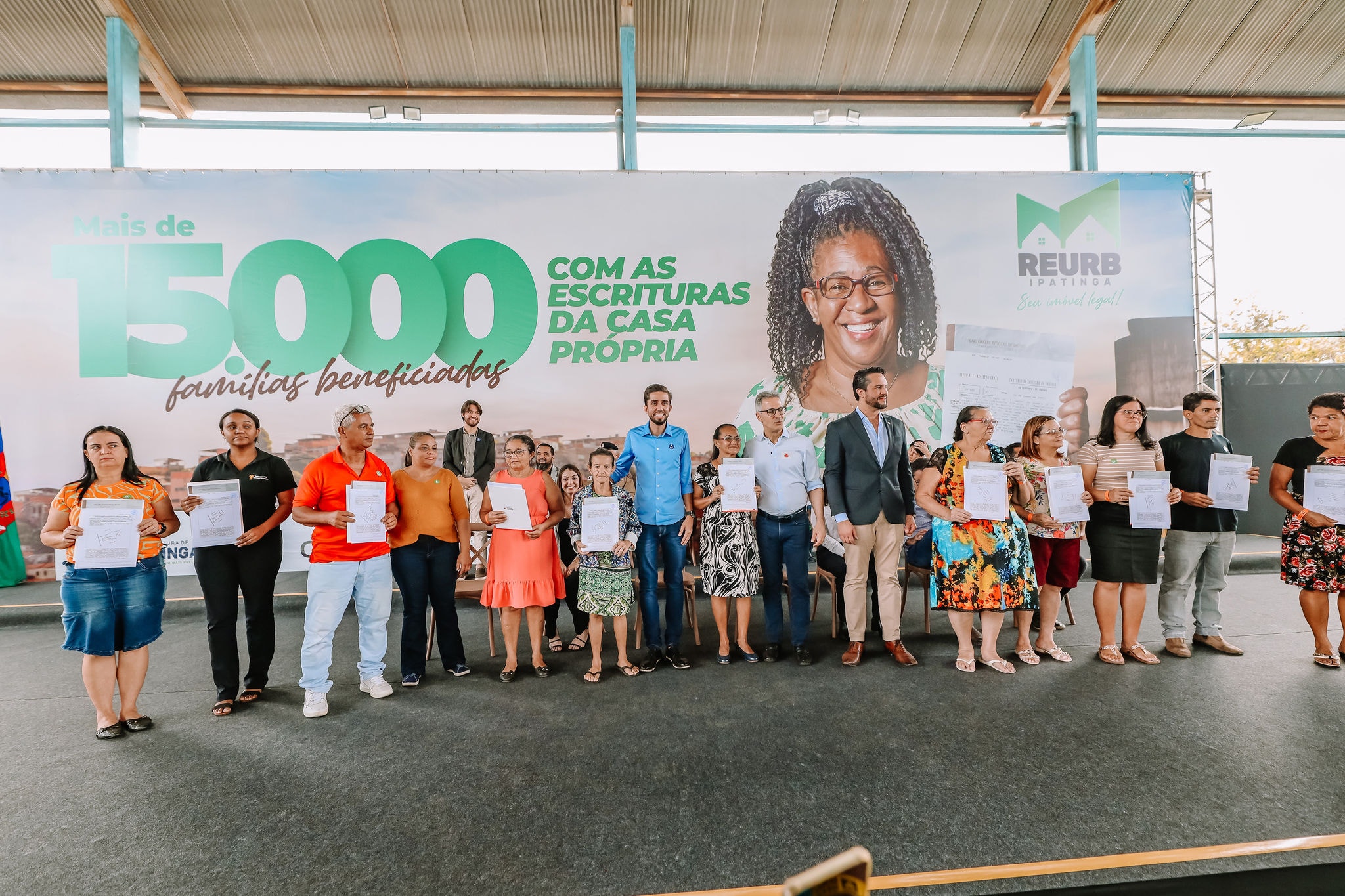 Governador de Minas Gerais, Romeu Zema (Novo), e o prefeito de Ipatinga, Gustavo Nunes (PSL), participaram do evento