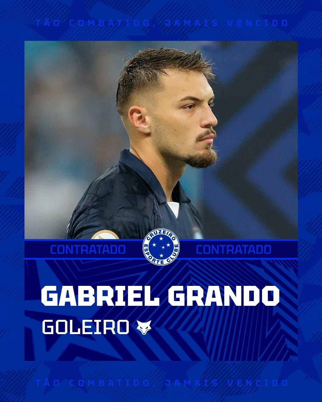 Gabriel Grando, de 24 anos, foi confirmado como novo goleiro celeste