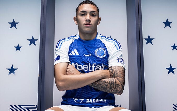 Kauã Moraes está na fase final da recuperação de contusão no joelho (Foto: Gustavo Aleixo/Cruzeiro)