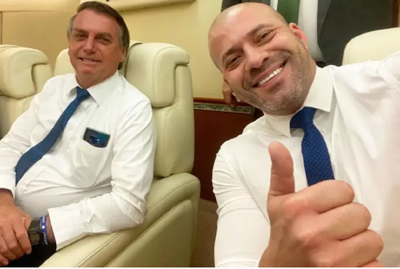 Jair Bolsonaro e Daniel Silveira