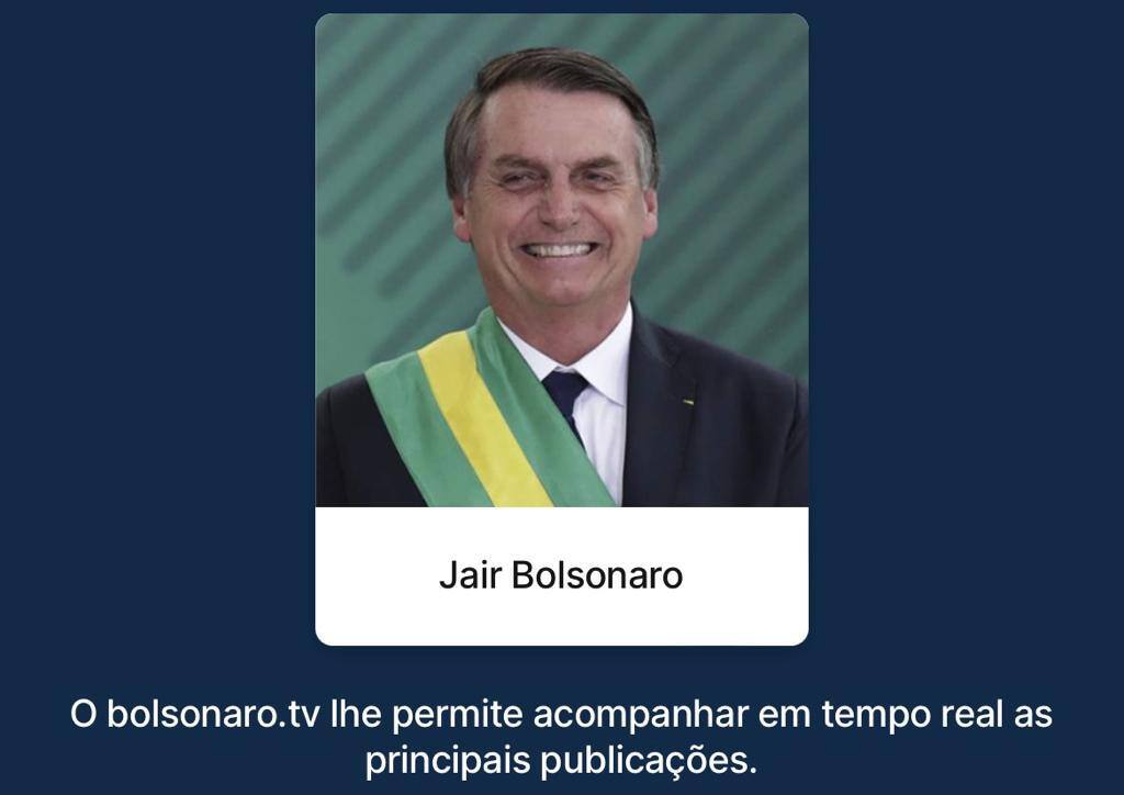 Aplicativo Bolsonaro TV