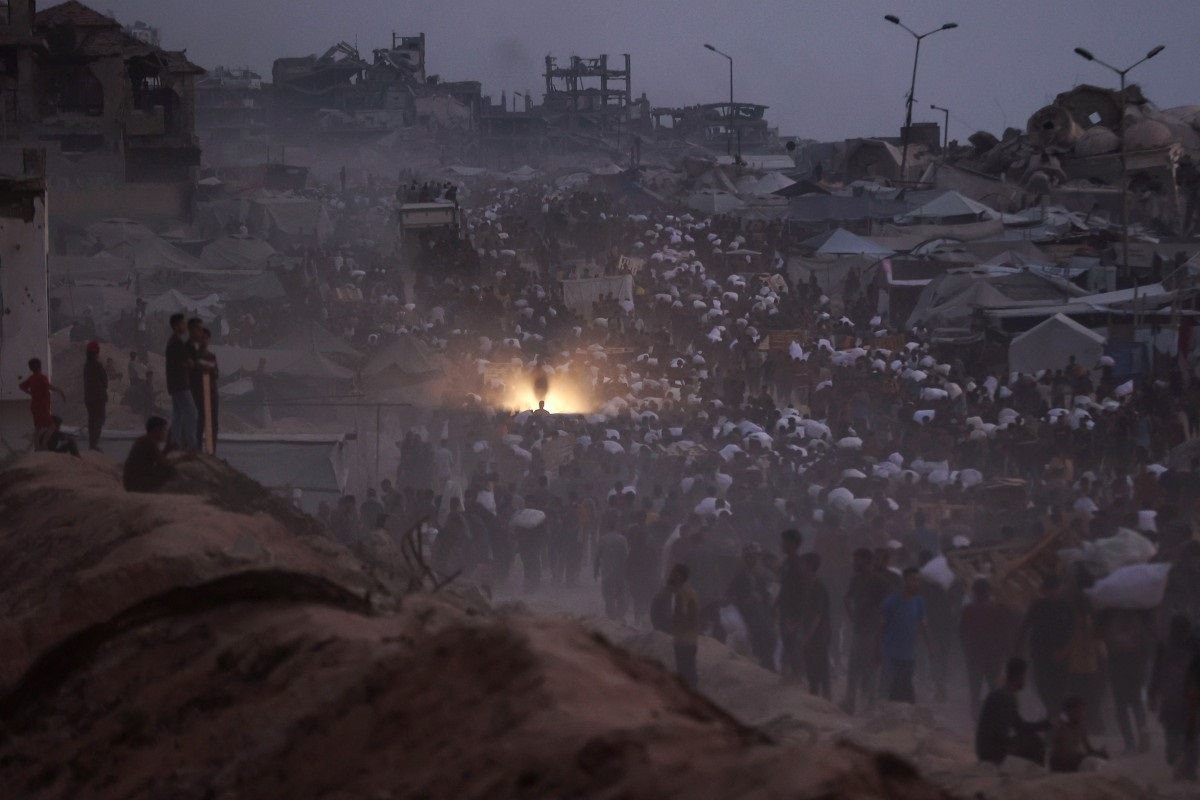Gaza vista por cima 