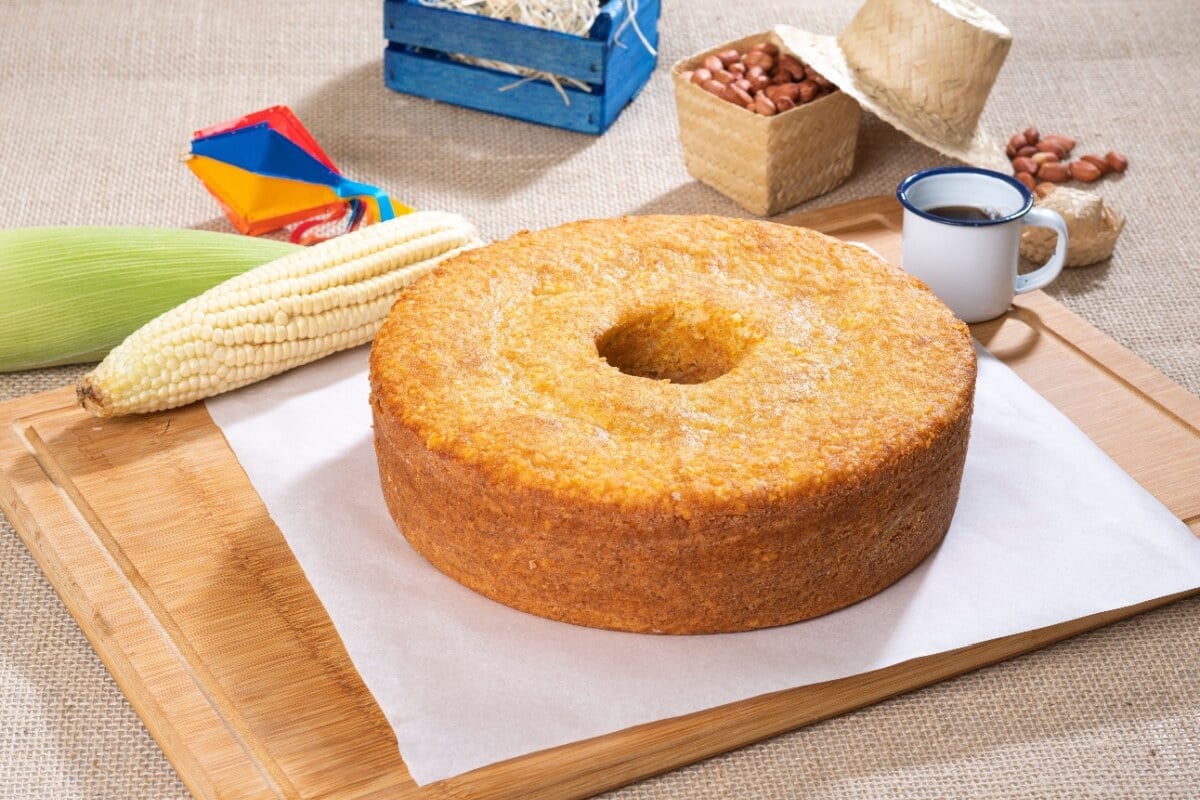 Bolo de milho-verde