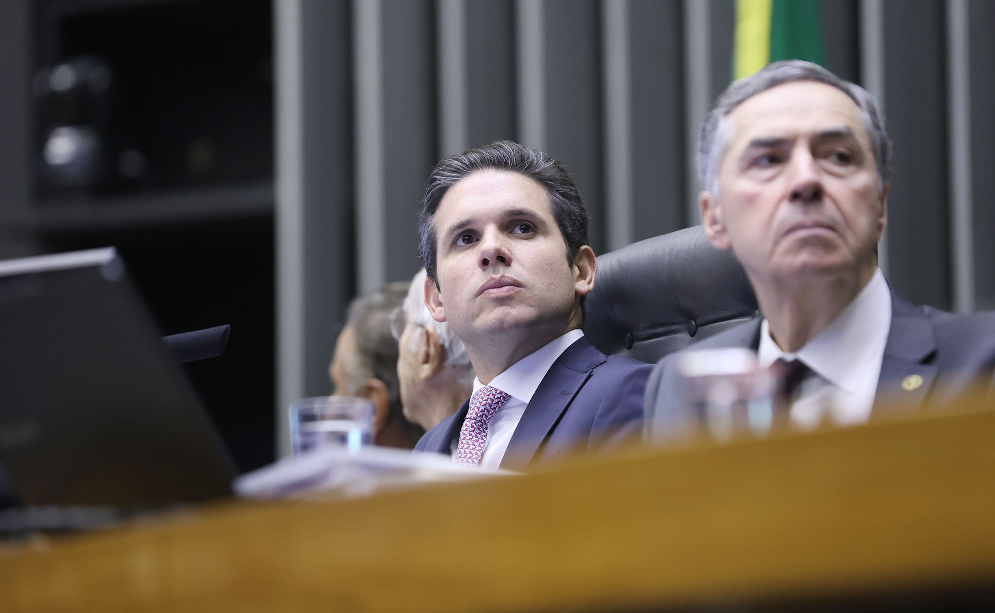 Os presidentes da Câmara dos Deputados, Hugo Motta, e do Supremo Tribunal Federal, Luiz Roberto Barroso