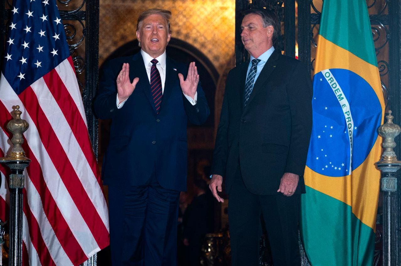 Donald Trump e Jair Bolsonaro se encontraram