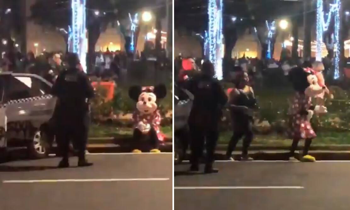 Minnie é 'presa' na Praça da Liberdade em BH e vídeo viraliza